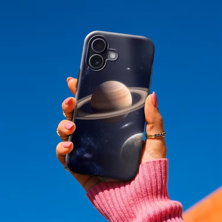 Telefoonhoesje Toughcase - Planeten - Saturnus - Ruimte — 2