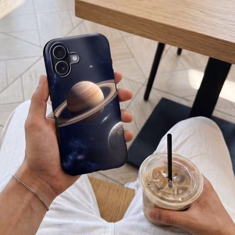 Telefoonhoesje Toughcase - Planeten - Saturnus - Ruimte — 4