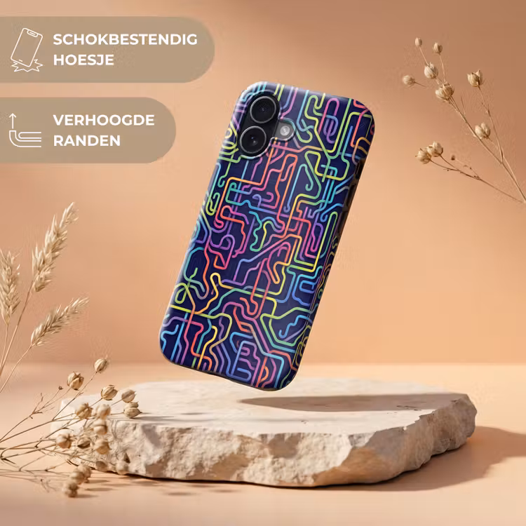 Telefoonhoesje Toughcase - Retro - Abstract - Neon — 5