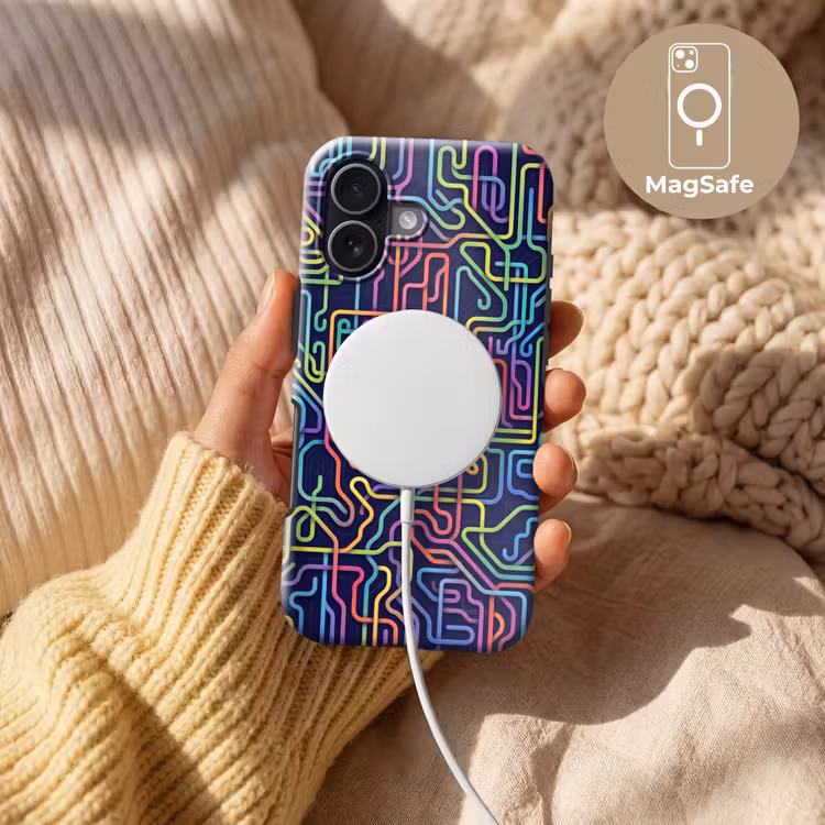 Telefoonhoesje Toughcase - Retro - Abstract - Neon — 8