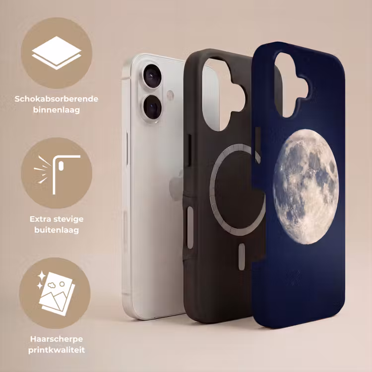 Telefoonhoesje Toughcase - Ruimte - Maan - Kosmos — 3