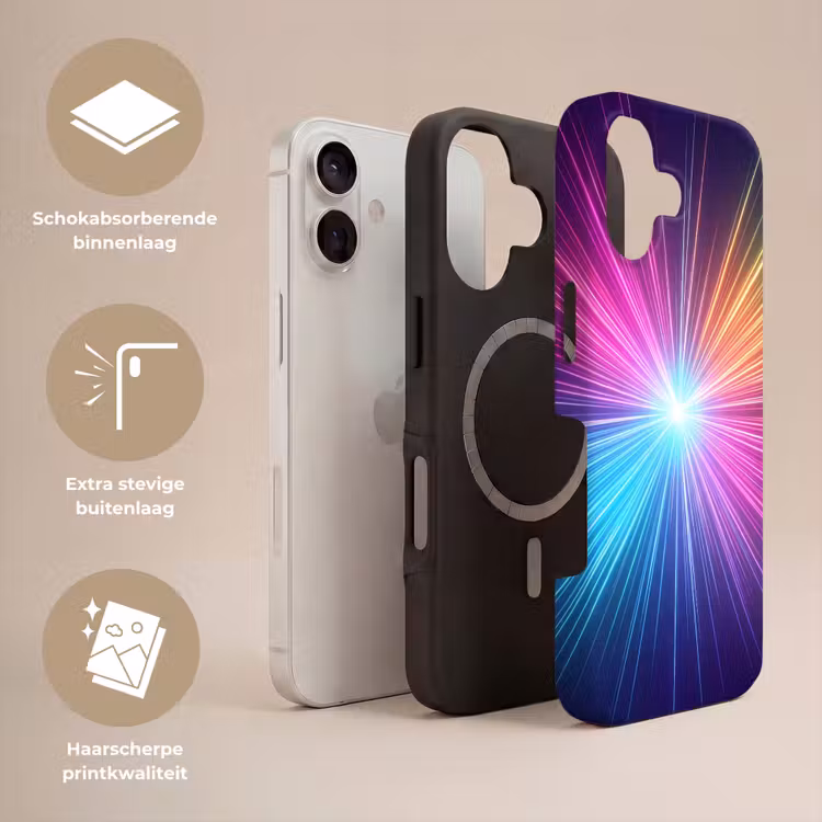 Telefoonhoesje Toughcase - Abstract - Light - Burst - Modern - Colorful — 3