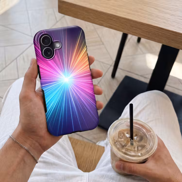 Telefoonhoesje Toughcase - Abstract - Light - Burst - Modern - Colorful — 4