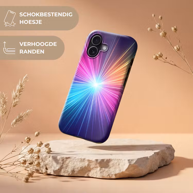 Telefoonhoesje Toughcase - Abstract - Light - Burst - Modern - Colorful — 5