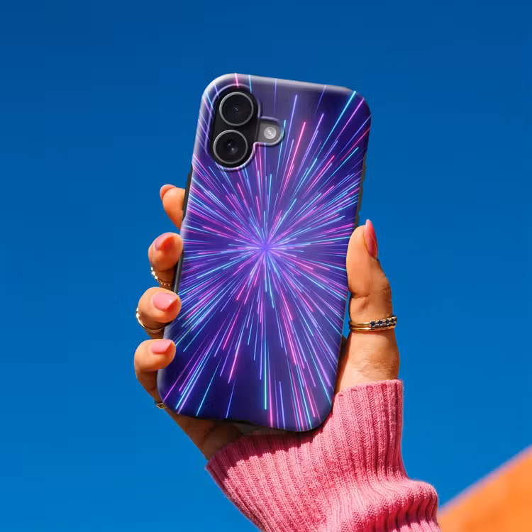 Telefoonhoesje Toughcase - Dynamisch - Ruimte - Kleurrijk — 2