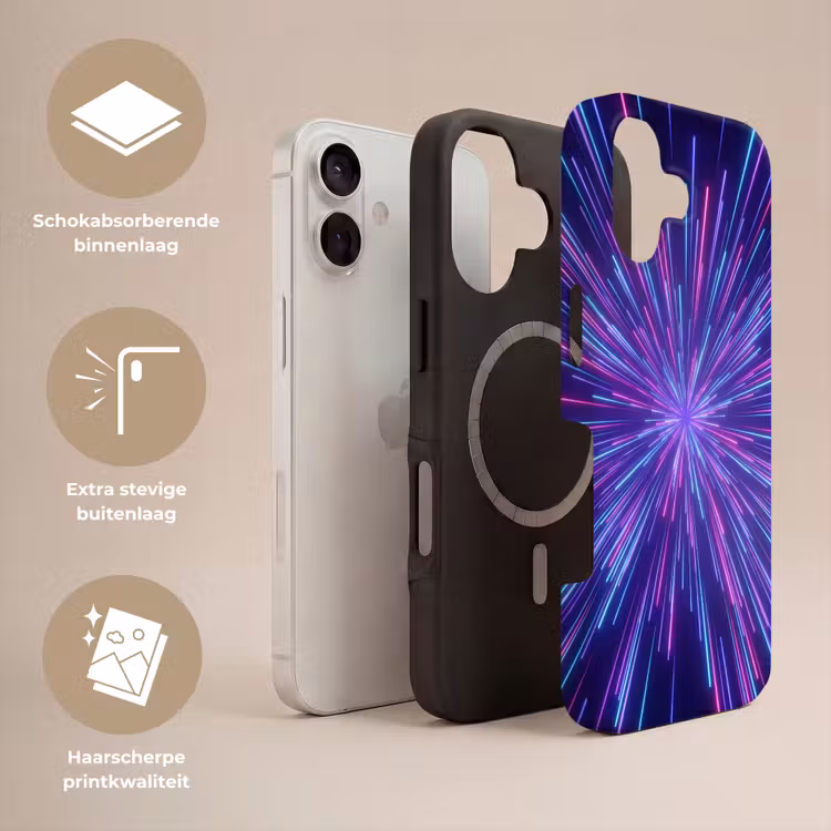 Telefoonhoesje Toughcase - Dynamisch - Ruimte - Kleurrijk — 3