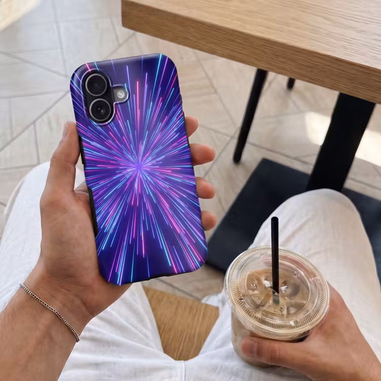 Telefoonhoesje Toughcase - Dynamisch - Ruimte - Kleurrijk — 4