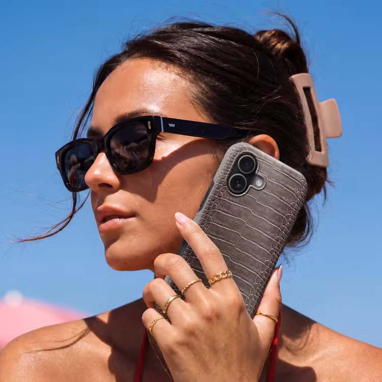 Telefoonhoesje Toughcase - Leer - Krokodil - Mat — 6