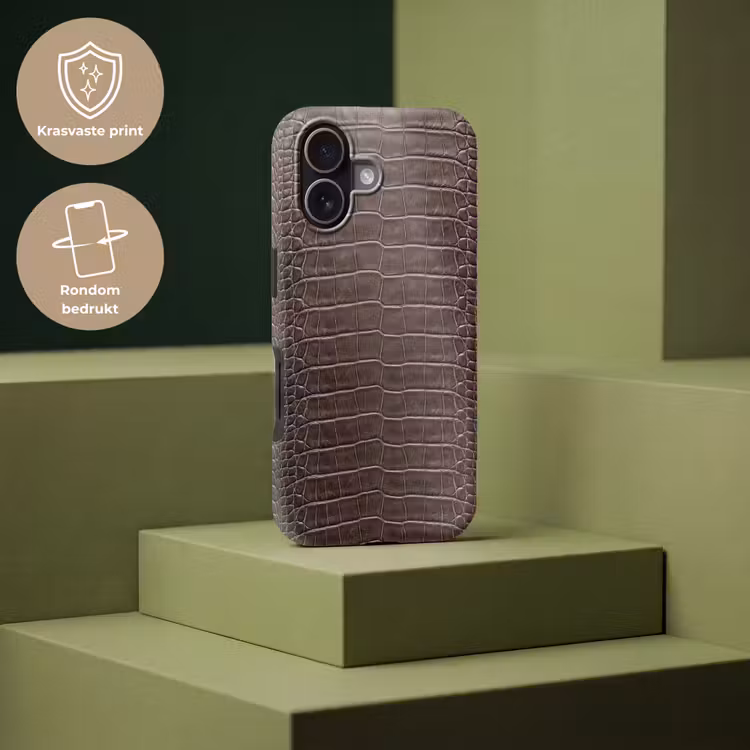 Telefoonhoesje Toughcase - Leer - Krokodil - Mat — 7