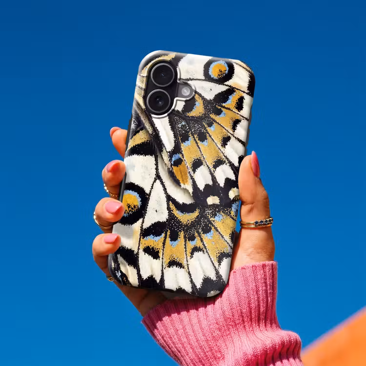 Telefoonhoesje Toughcase - Vlinder - Vleugel - Geel — 2