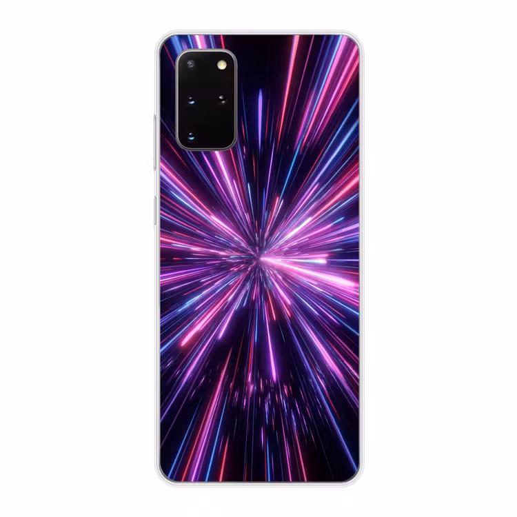 Telefoonhoesje - Lichtsnelheid - Ruimte - Roze - Paars — 1