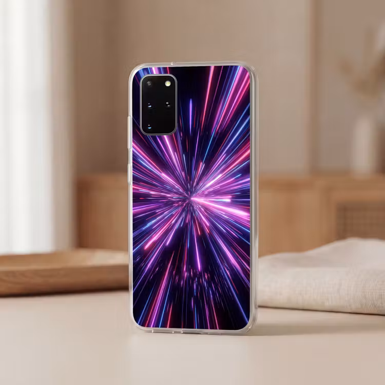 Telefoonhoesje - Lichtsnelheid - Ruimte - Roze - Paars — 3