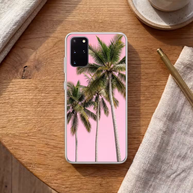 Telefoonhoesje - Palmboom - Tropisch - Pink — 2