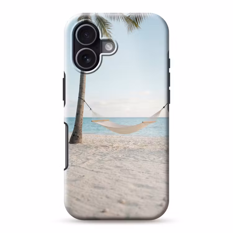 Telefoonhoesje Toughcase - Hangmat - Strand - Wit — 1