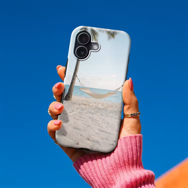 Telefoonhoesje Toughcase - Hangmat - Strand - Wit — 2