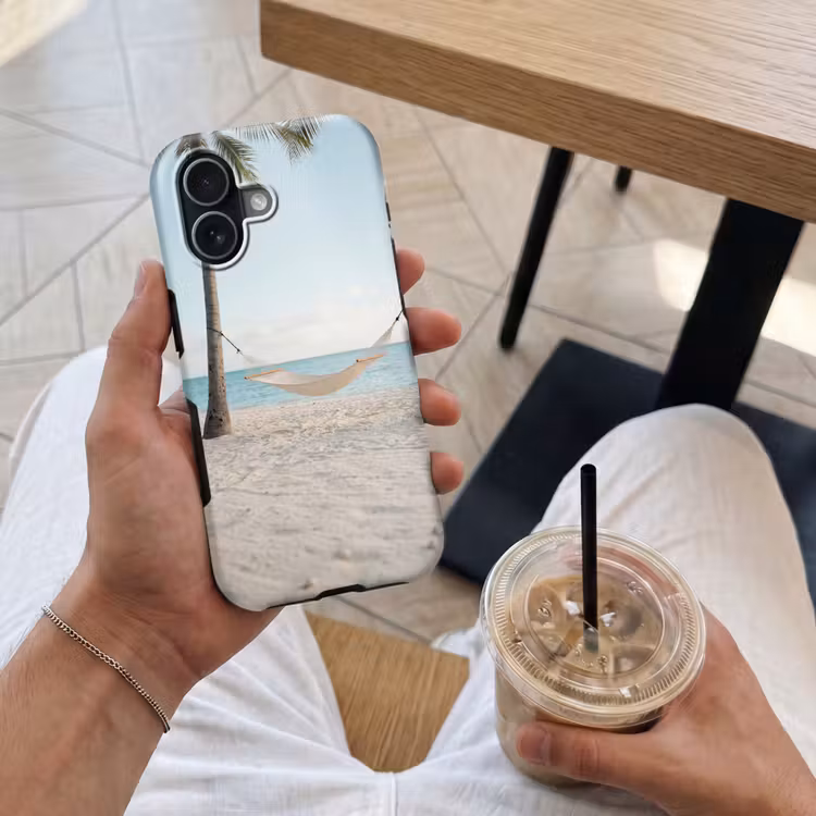 Telefoonhoesje Toughcase - Hangmat - Strand - Wit — 4