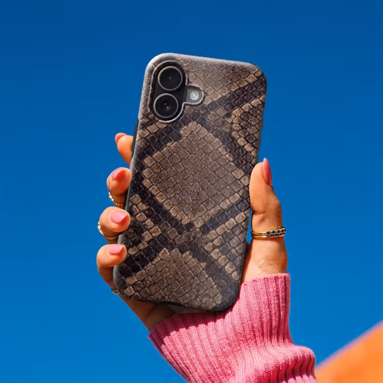 Telefoonhoesje Toughcase - Python - Schubben - Brons — 2
