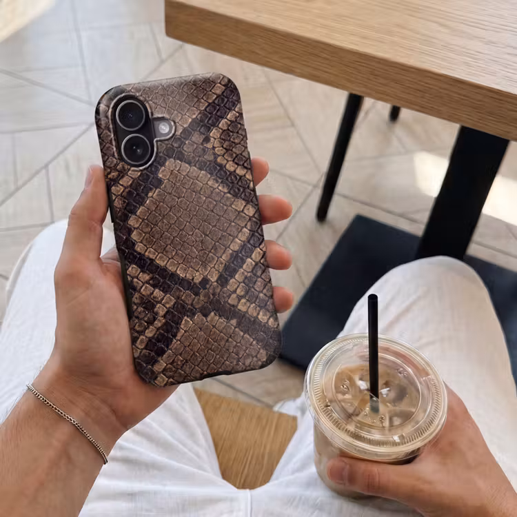 Telefoonhoesje Toughcase - Python - Schubben - Brons — 4