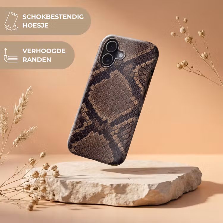 Telefoonhoesje Toughcase - Python - Schubben - Brons — 5