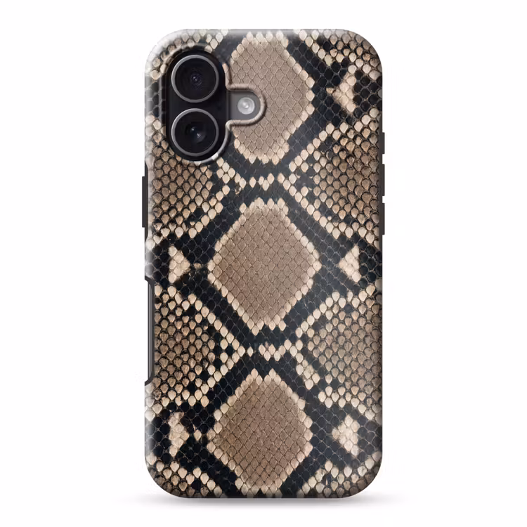 Telefoonhoesje Toughcase - Slangenprint - Python - Bruin — 1