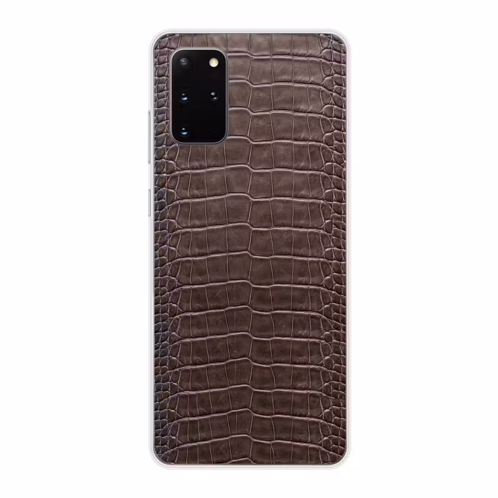 Telefoonhoesje - Leer - Krokodil - Mat — 1