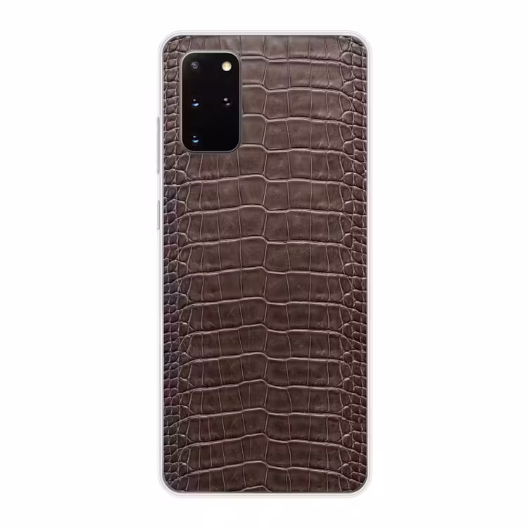 Telefoonhoesje - Leer - Krokodil - Mat — 1