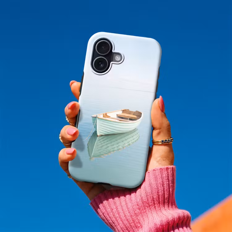 Telefoonhoesje Toughcase - Minimalistisch - Boot - Zee — 2