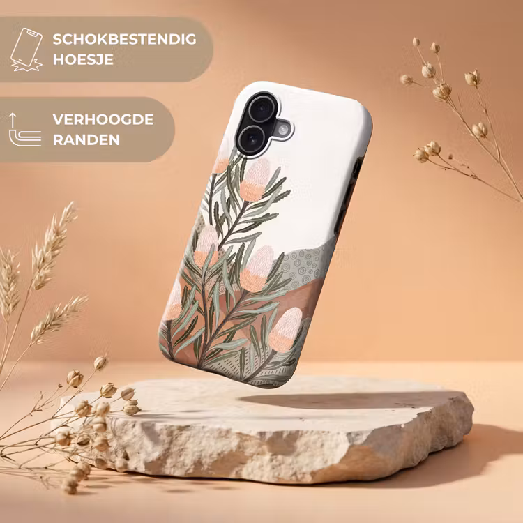 Telefoonhoesje Toughcase - Modern - Heuvels - Terracotta — 5