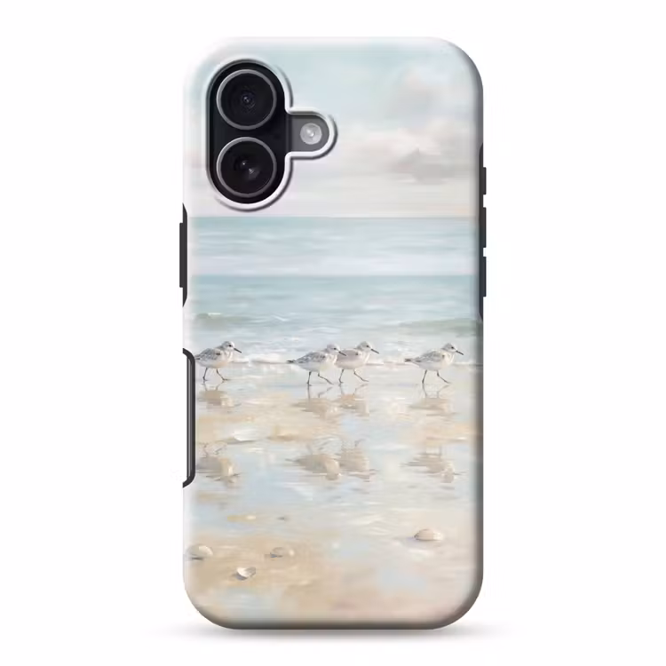 Telefoonhoesje Toughcase - Vogels - Strand - Zee — 1