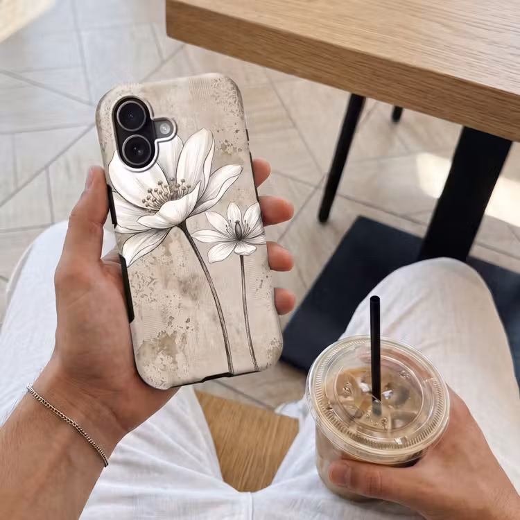 Telefoonhoesje Toughcase - Modern - Design - Wit — 4