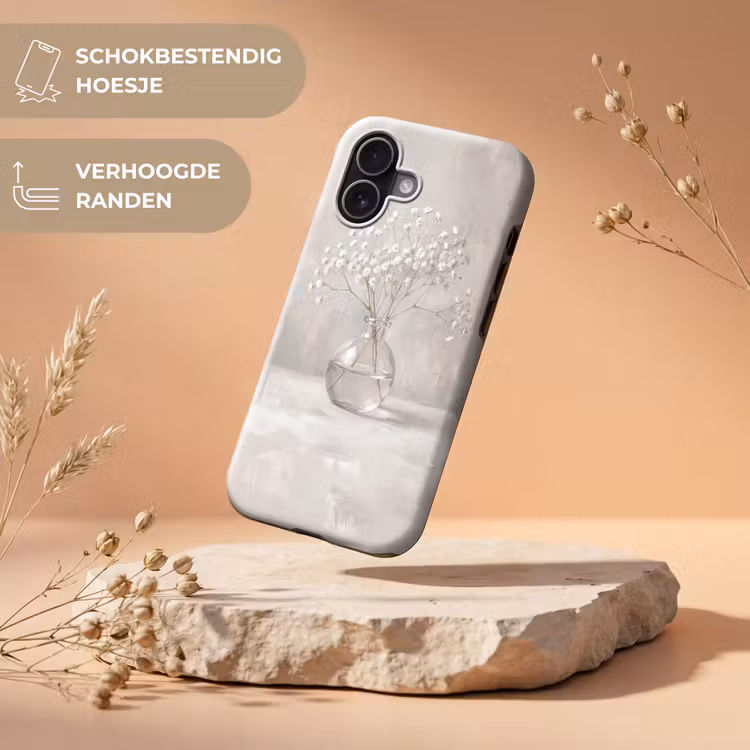 Telefoonhoesje Toughcase - Gipskruid - Vaas - Wit — 5