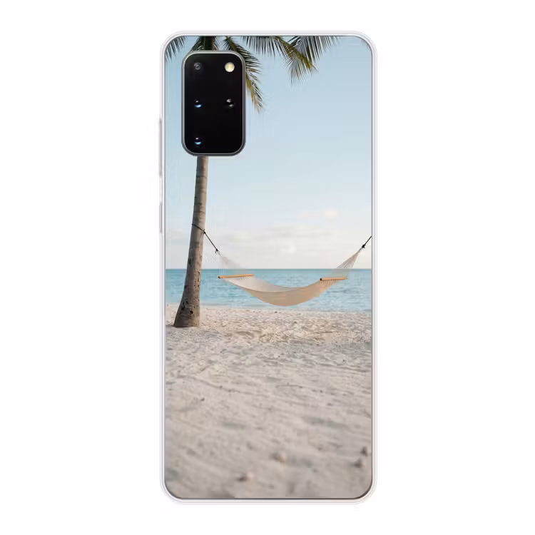 Telefoonhoesje - Hangmat - Strand - Wit — 1