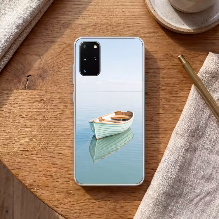 Telefoonhoesje - Minimalistisch - Boot - Zee — 2