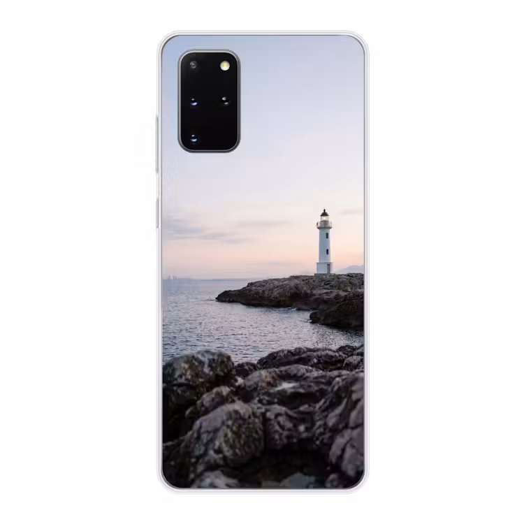 Telefoonhoesje - Rotsen - Vuurtoren - Wit — 1
