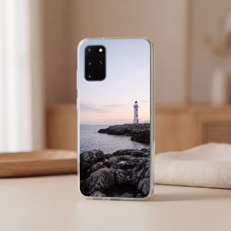 Telefoonhoesje - Rotsen - Vuurtoren - Wit — 3