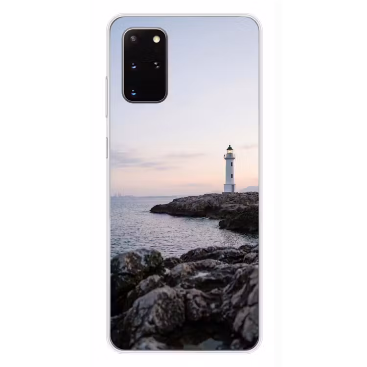 Telefoonhoesje - Rotsen - Vuurtoren - Wit — 4