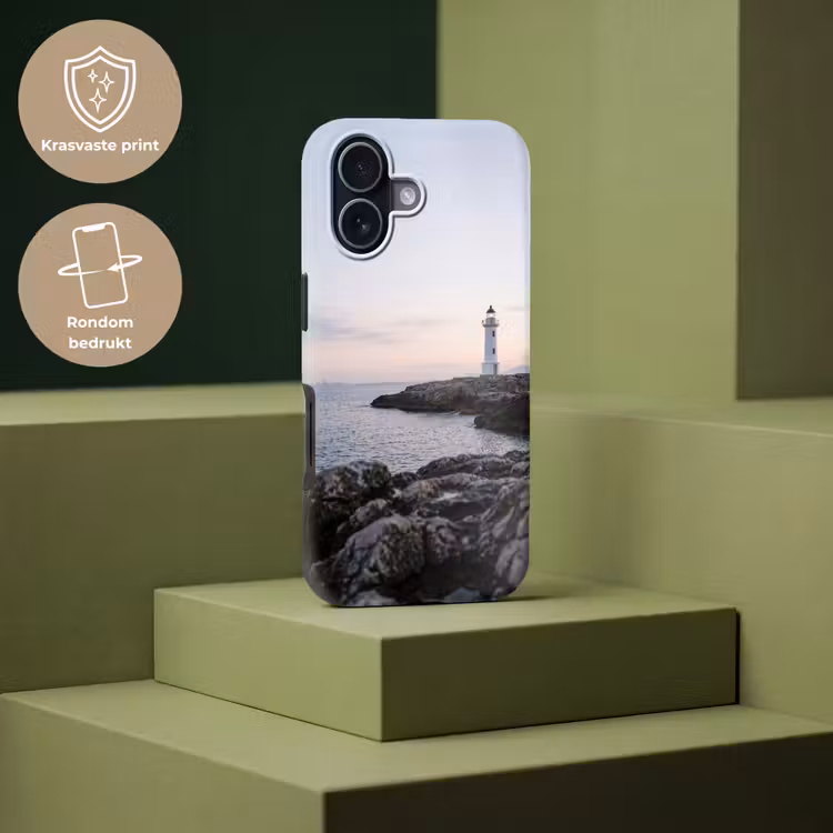 Telefoonhoesje Toughcase - Rotsen - Vuurtoren - Wit — 7
