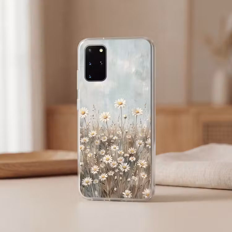 Telefoonhoesje - Madelief - Illustratie - Wit — 3