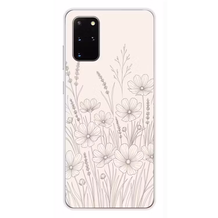 Telefoonhoesje - Minimalistisch - Modern - Bloemen - Beige — 4