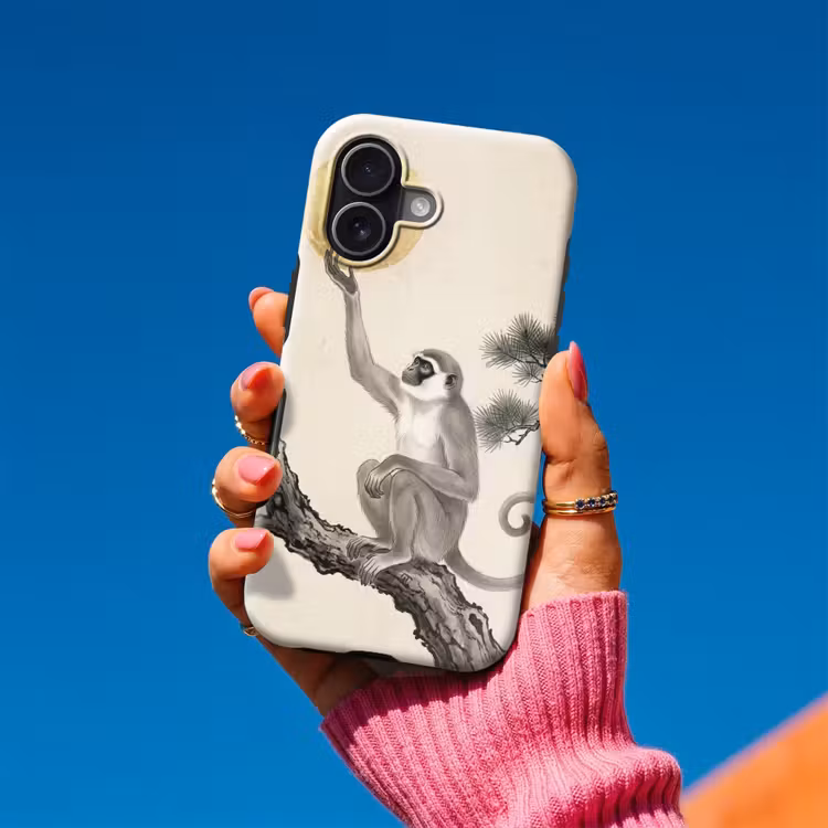 Telefoonhoesje Toughcase - Aap - Maan - Goud — 2