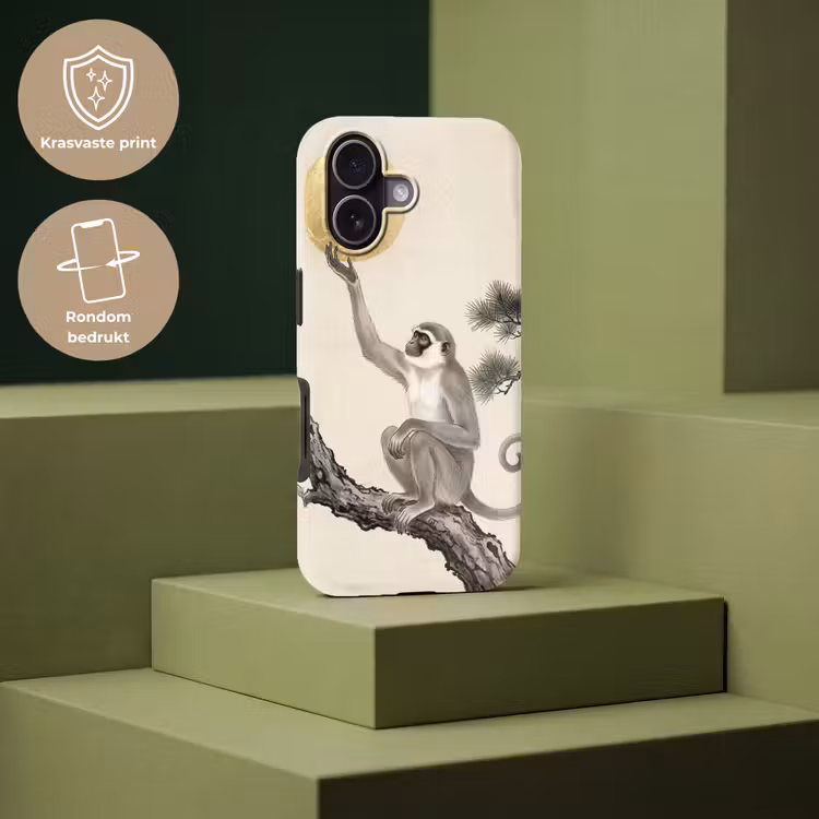 Telefoonhoesje Toughcase - Aap - Maan - Goud — 7