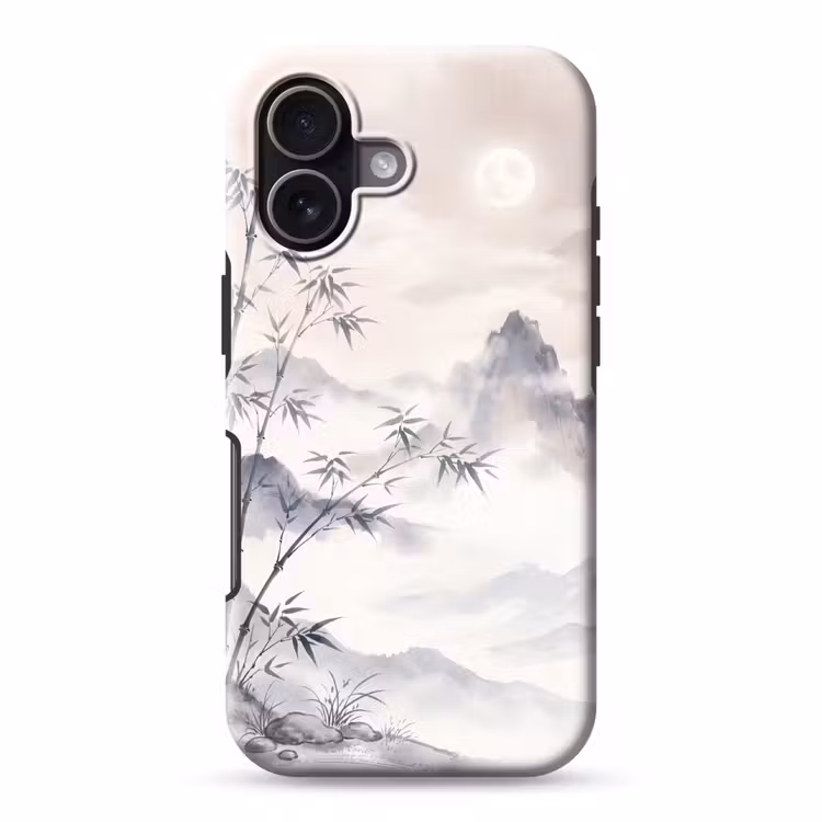 Telefoonhoesje Toughcase - Bamboe - Azië - Grijs — 1