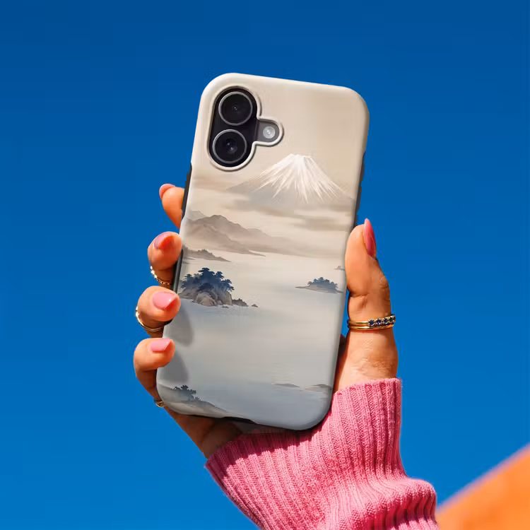 Telefoonhoesje Toughcase - Japans - Landschap - Beige — 2
