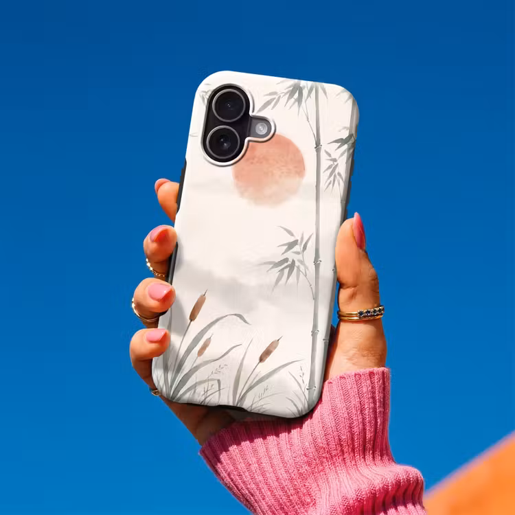 Telefoonhoesje Toughcase - Minimalistisch - Bamboe - Groen — 2