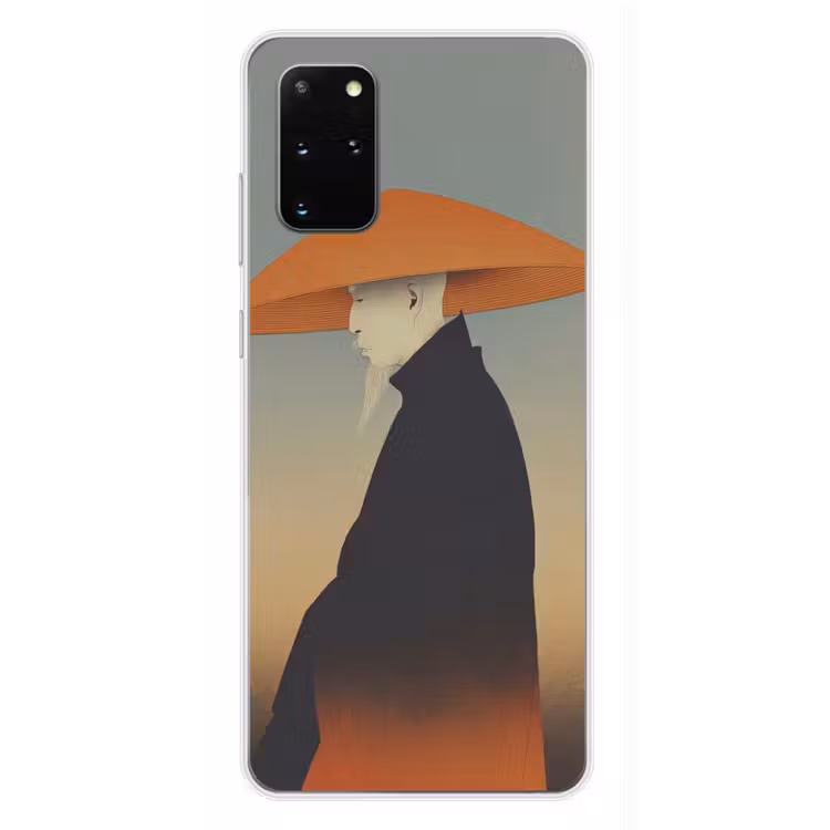 Telefoonhoesje - Minimalistisch - Silhouet - Oranje — 4