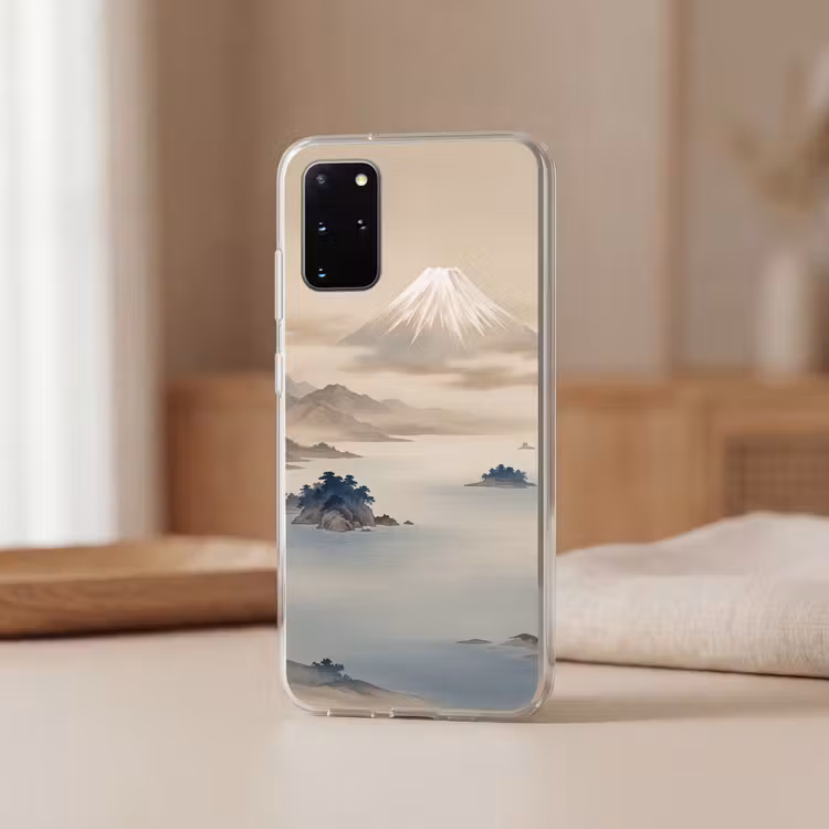 Telefoonhoesje - Japans - Landschap - Beige — 3