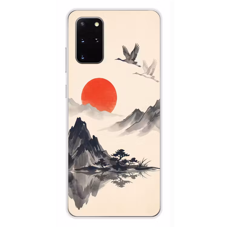 Telefoonhoesje - Oosters - Kraanvogels - Landschap — 4