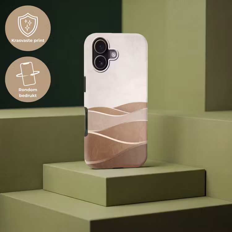 Telefoonhoesje Toughcase - Abstract - Golven - Modern - Beige — 7