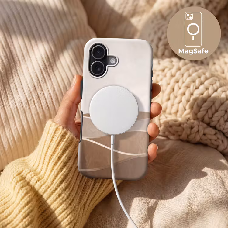 Telefoonhoesje Toughcase - Abstract - Golven - Modern - Beige — 8