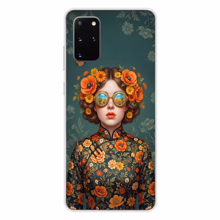 Telefoonhoesje - Portret - Vrouw - Kleurrijk - Expressief — 4